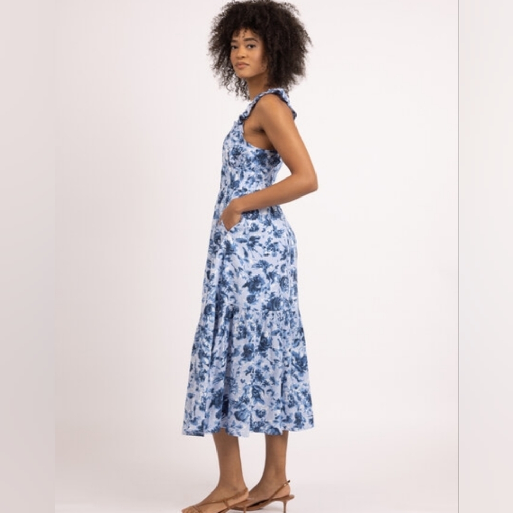 Bootlegger Floral Summer Maxi Dress With pockets New without Tag XXL - Picture 2 of 14